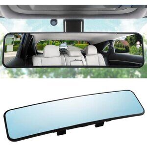 Anti Glare Rear View Mirror 11.2''(285mm), Wide Angle Panoramic Convex Curve